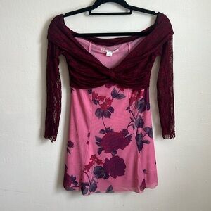 NWT Kimchi Blue Sydney Off-The-Shoulder Mini Dress